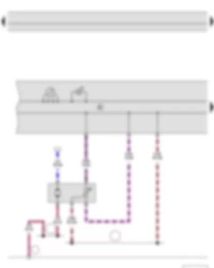 Wiring Diagram  SKODA FABIA II 2012 - Fuel gauge sender - Fuel gauge - Fuel system pressurisation pump - Dash panel insert