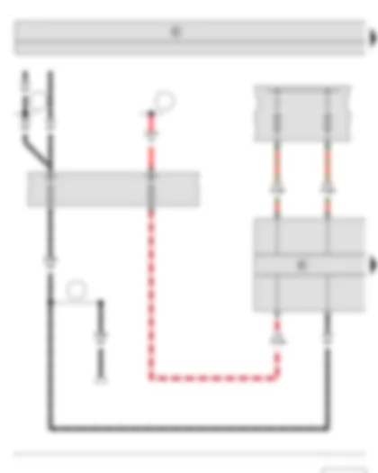 Wiring Diagram  SKODA FABIA II 2012 - ABS control unit - Fuse holder A - Fuse holder B