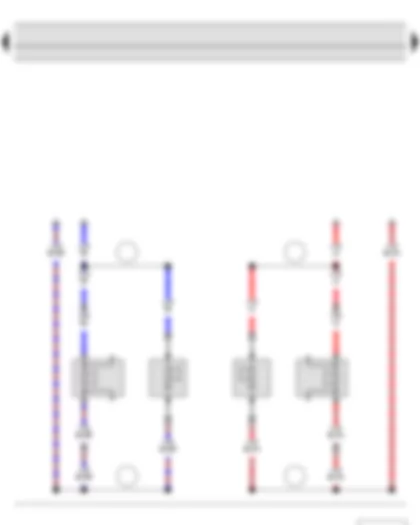 Wiring Diagram  SKODA FABIA II 2014 - Front left treble loudspeaker - Front left bass loudspeaker - Front right treble loudspeaker - Front right bass loudspeaker