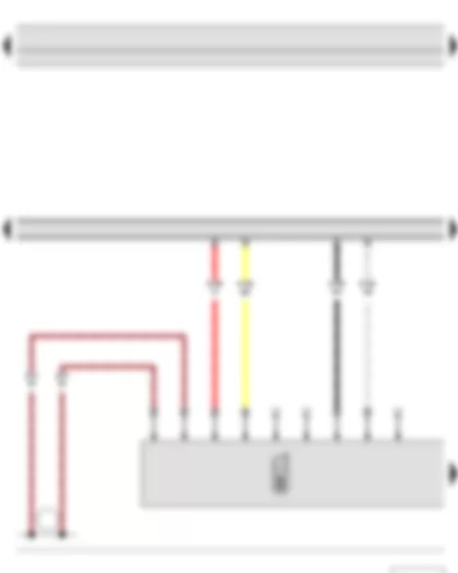 Wiring Diagram  SKODA FABIA II 2013 - Control unit with display for radio and navigation - Mobile telephone - Telephone bracket