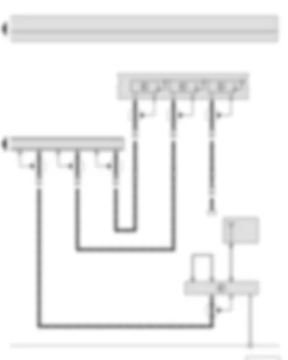 Wiring Diagram  SKODA FABIA II 2013 - Control unit with display for radio and navigation - Window aerial - Roof aerial - Impedance converter for windscreen aerial