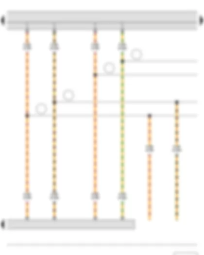 Wiring Diagram  SKODA FABIA II 2015 - Onboard supply control unit - Data bus diagnostic interface