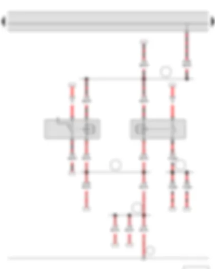 Wiring Diagram  SKODA FABIA II 2015 - X-contact relief relay - X contact relief relay 2