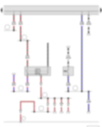Wiring Diagram  SKODA FABIA II 2015 - Reversing light switch - Brake pedal switch