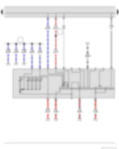 Wiring Diagram  SKODA FABIA II 2013 - Light switch