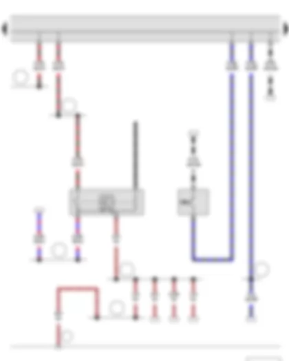 Wiring Diagram  SKODA FABIA II 2013 - Reversing light switch - Brake pedal switch