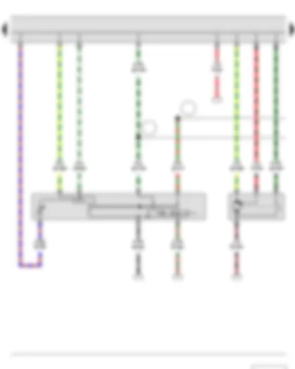 Wiring Diagram  SKODA FABIA II 2013 - Right steering column switch - Intermittent wiper switch - Rear wiper switch - Intermittent wiper regulator - Windscreen wiper motor