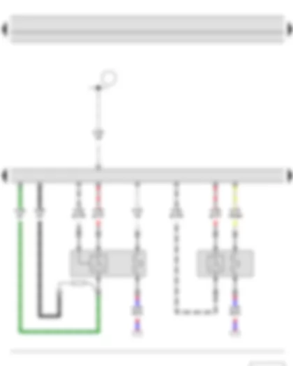 Wiring Diagram  SKODA FABIA II 2014 - Lambda probe - Lambda probe after catalytic converter - Engine control unit