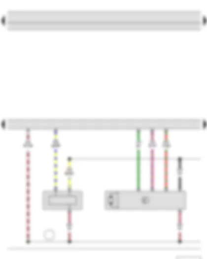 Wiring Diagram  SKODA FABIA II 2014 - Fuel pressure sender - Position sender for charge pressure positioner - Engine control unit - Charge pressure positioner