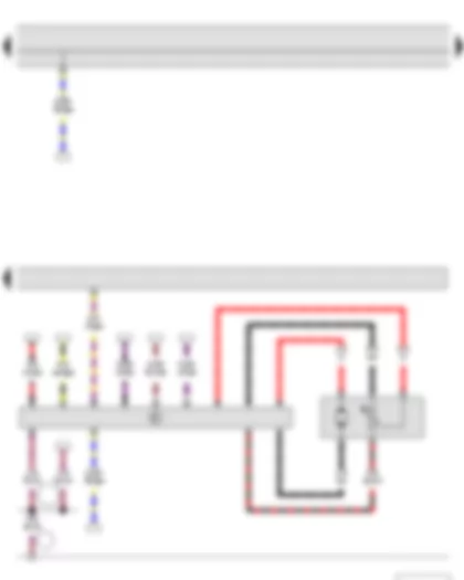 Wiring Diagram  SKODA FABIA II 2013 - Fuel gauge sender - Fuel system pressurisation pump - Fuel pump control unit - Engine control unit