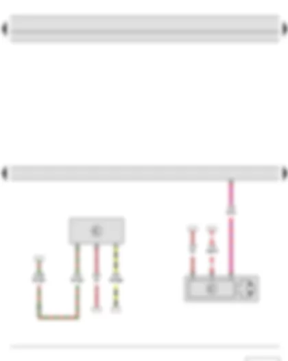 Wiring Diagram  SKODA FABIA II 2013 - Oil level and oil temperature sender - Engine control unit - Coolant circulation pump 2