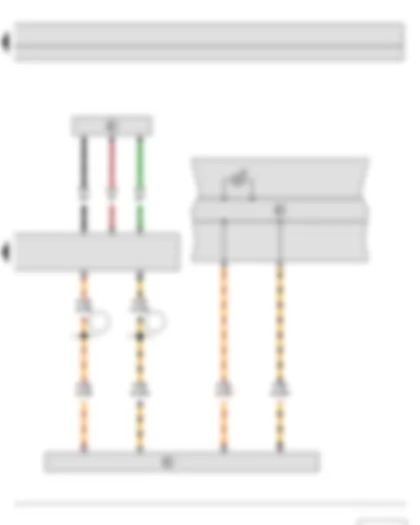 Wiring Diagram  SKODA FABIA II 2013 - Power steering sensor - Power steering control unit - Data bus diagnostic interface - Dash panel insert