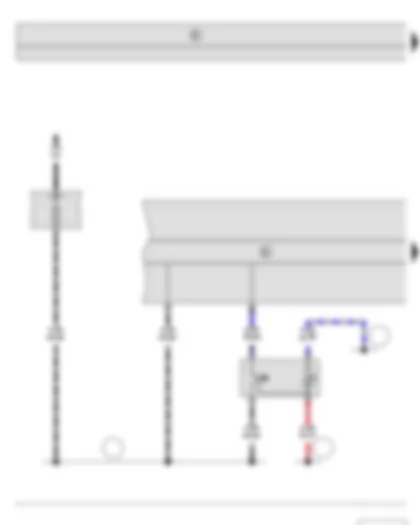 Wiring Diagram  SKODA FABIA II 2013 - Tyre Pressure Monitoring System button - ABS control unit - Fuse holder B