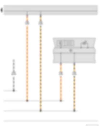 Wiring Diagram  SKODA FABIA II 2015 - Dash panel insert - 16-pin connector - Selector lever position display