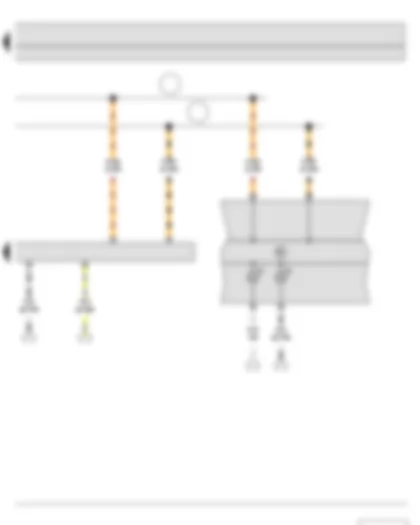 Wiring Diagram  SKODA FABIA II 2014 - Control unit for cornering light and headlight range control - Dash panel insert