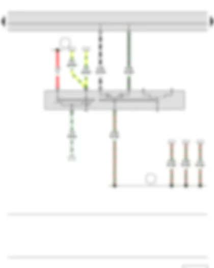 Wiring Diagram  SKODA FABIA II 2015 - Turn signal switch - Headlight dipper and flasher switch - Parking light switch - Left steering column switch