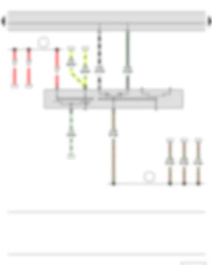 Wiring Diagram  SKODA FABIA II 2014 - Turn signal switch - Headlight dipper and flasher switch - Parking light switch - Left steering column switch