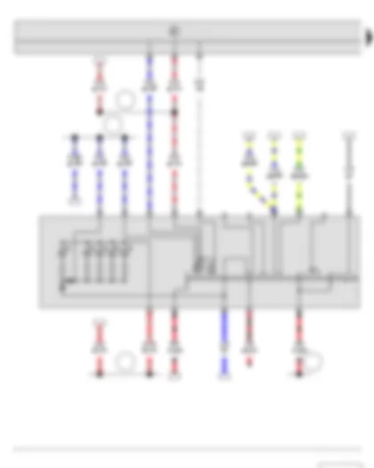 Wiring Diagram  SKODA FABIA II 2013 - Light switch
