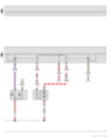 Wiring Diagram  SKODA FABIA II 2012 - Radiator fan thermal switch - Radiator fan control unit - Radiator fan