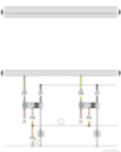 Wiring Diagram  SKODA FABIA II 2011 - Engine control unit - Ignition coil 1 with output stage - Ignition coil 2 with output stage