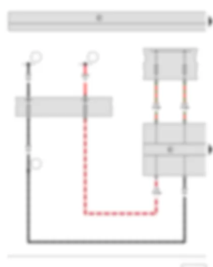 Wiring Diagram  SKODA FABIA II 2011 - ABS control unit - Fuse holder A - Fuse holder B