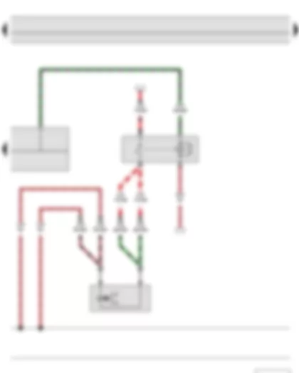 Wiring Diagram  SKODA FABIA II 2011 - Air conditioning system relay - Air conditioning system control unit - Magnetic clutch for supercharger