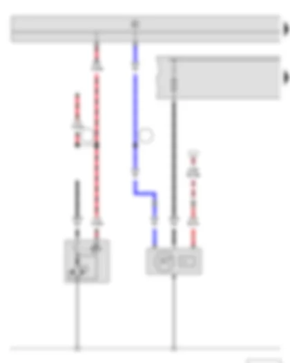 Wiring Diagram  SKODA FABIA II 2013 - Starter - Alternator with voltage regulator - Fuse holder A