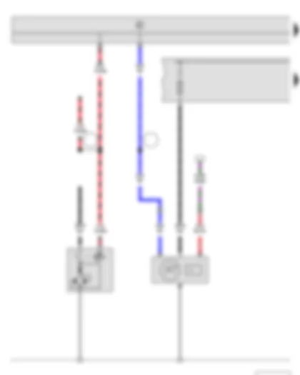 Wiring Diagram  SKODA FABIA II 2013 - Starter - Alternator with voltage regulator - Fuse holder A