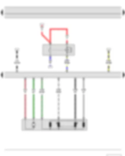 Wiring Diagram  SKODA FABIA II 2013 - Main relay - Throttle valve module - Engine control unit