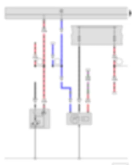 Wiring Diagram  SKODA FABIA II 2013 - Starter - Alternator with voltage regulator - Fuse holder A