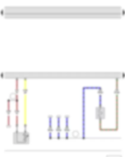 Wiring Diagram  SKODA FABIA II 2012 - Exhaust gas temperature sender 1 - Engine control unit - Heater element for crankcase breather