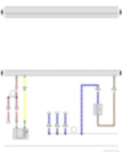 Wiring Diagram  SKODA FABIA II 2013 - Exhaust gas temperature sender 1 - Engine control unit - Heater element for crankcase breather