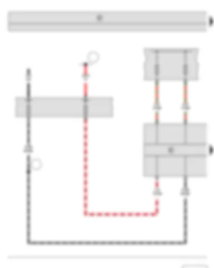 Wiring Diagram  SKODA FABIA II 2013 - ABS control unit - Fuse holder A - Fuse holder B