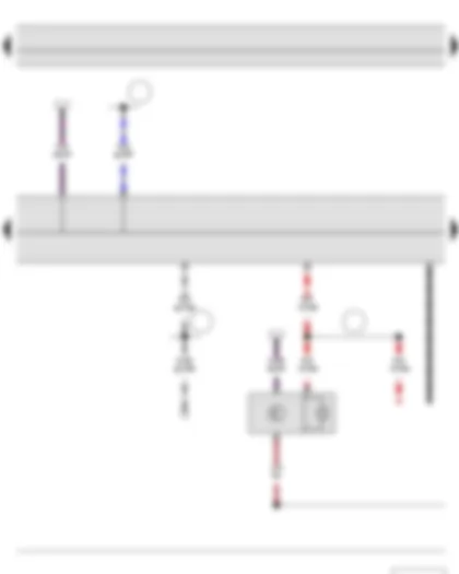 Wiring Diagram  SKODA FABIA II 2012 - High-pressure sender - Air conditioning system control unit