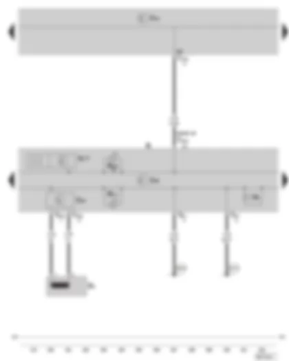 Wiring Diagram  SKODA FABIA II 2009 - Immobilizer - Dash panel insert - Control unit in dash panel insert - Warning lights - Buzzer and Gong