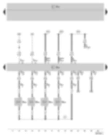Wiring Diagram  SKODA FABIA II 2009 - Engine control unit - Unit injector solenoid valve