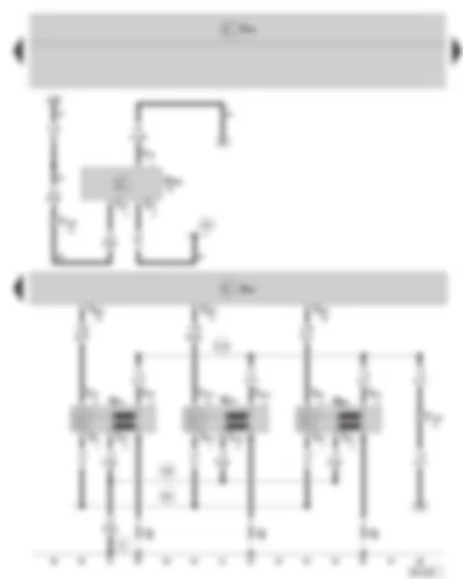 Wiring Diagram  SKODA FABIA II 2007 - Engine control unit - Oil level and oil temperature sender - Ignition system