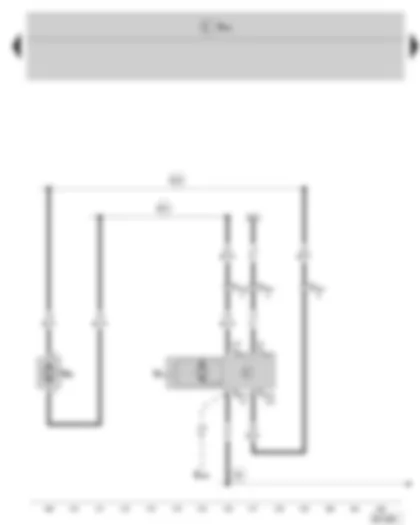 Wiring Diagram  SKODA FABIA II 2009 - Rear window wiper motor - Windscreen and rear window washer pump