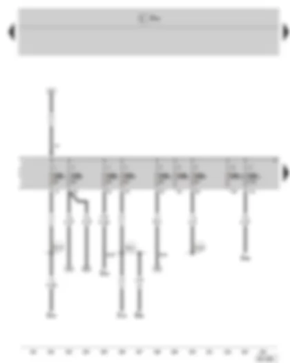 Wiring Diagram  SKODA FABIA II 2008 - Fuse holder B