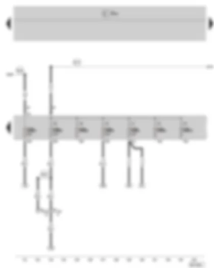 Wiring Diagram  SKODA FABIA II 2008 - Fuse holder B