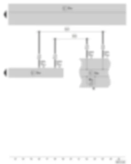 Wiring Diagram  SKODA FABIA II 2009 - Airbag control unit - Dash panel insert