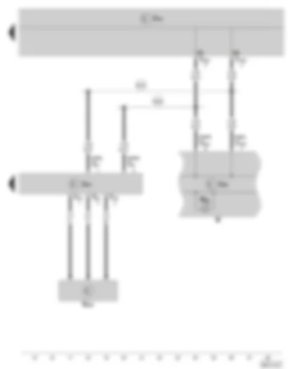 Wiring Diagram  SKODA FABIA II 2009 - Power steering control unit - Power steering sensor - Dash panel insert