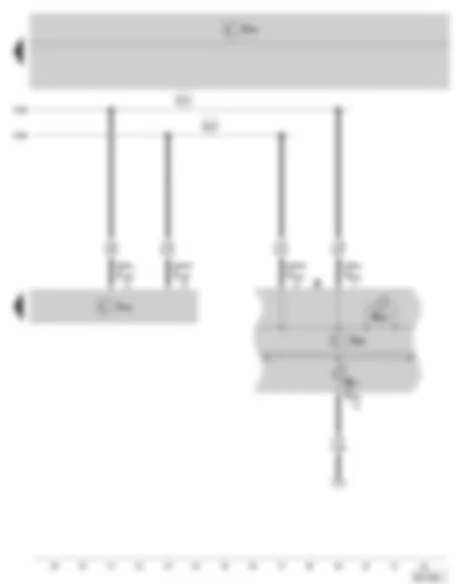 Wiring Diagram  SKODA FABIA II 2009 - Cornering light and headlight range control - control unit - Dash panel insert