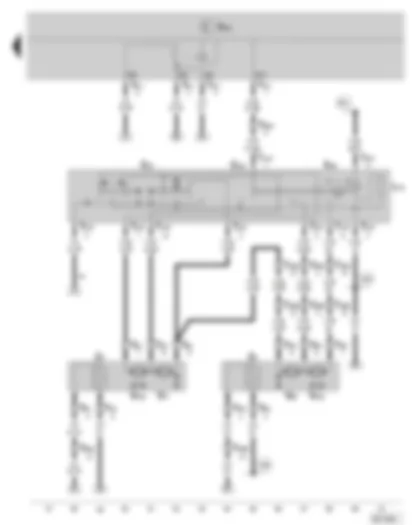 Wiring Diagram  SKODA FABIA II 2010 - Heated and adjustable exterior mirror (on vehicles with heated and adjustable exterior mirrors)