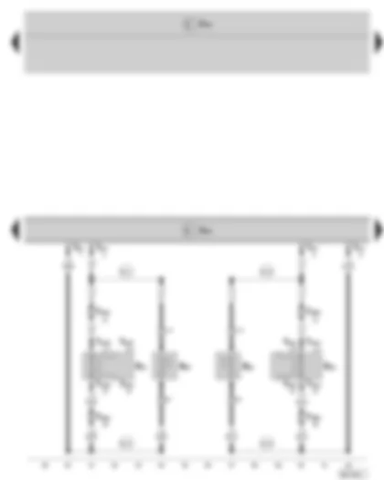 Wiring Diagram  SKODA FABIA II 2008 - Control unit with display for radio and navigation system - Front loudspeaker