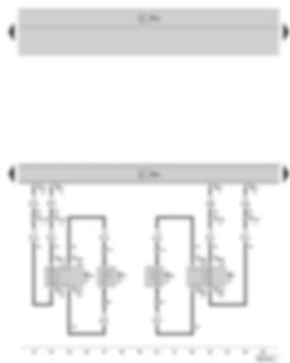 Wiring Diagram  SKODA FABIA II 2008 - Control unit with display for radio and navigation system - Rear loudspeaker