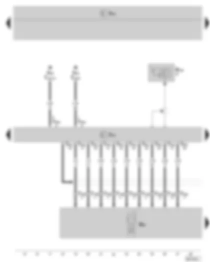 Wiring Diagram  SKODA FABIA II 2008 - Mobile telephone operating electronics control unit - Mobile telephone - Aerial for Bluetooth
