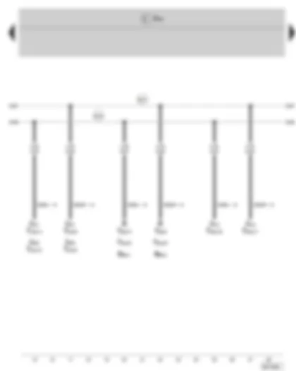 Wiring Diagram  SKODA FABIA II 2009 - Connection for: Climatronic control unit - Air conditioning system control unit - Mobile telephone operating electronics control unit - Radio - Navigation system interface