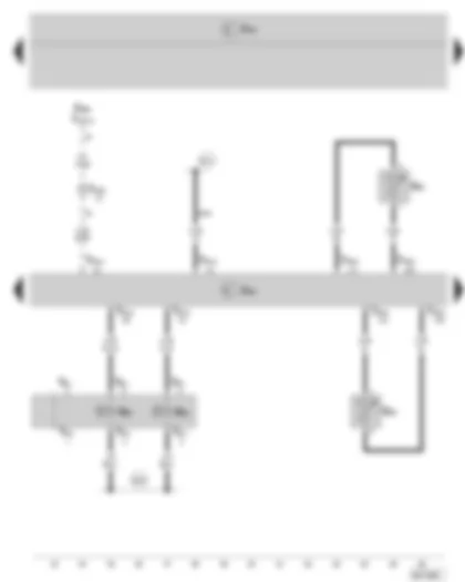 Wiring Diagram  SKODA FABIA II 2007 - Engine control unit - Coolant temperature sender - Fuel temperature sender - Exhaust gas recirculation valve - Charge pressure control solenoid valve