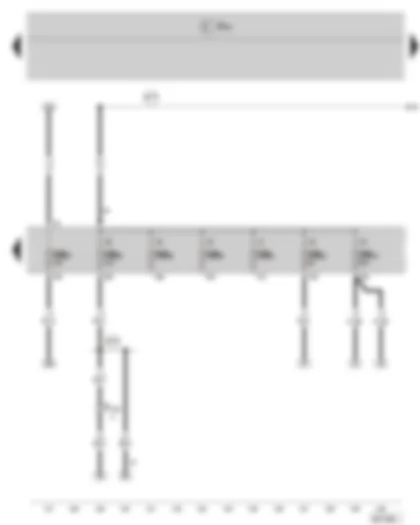 Wiring Diagram  SKODA FABIA II 2007 - Fuse holder B